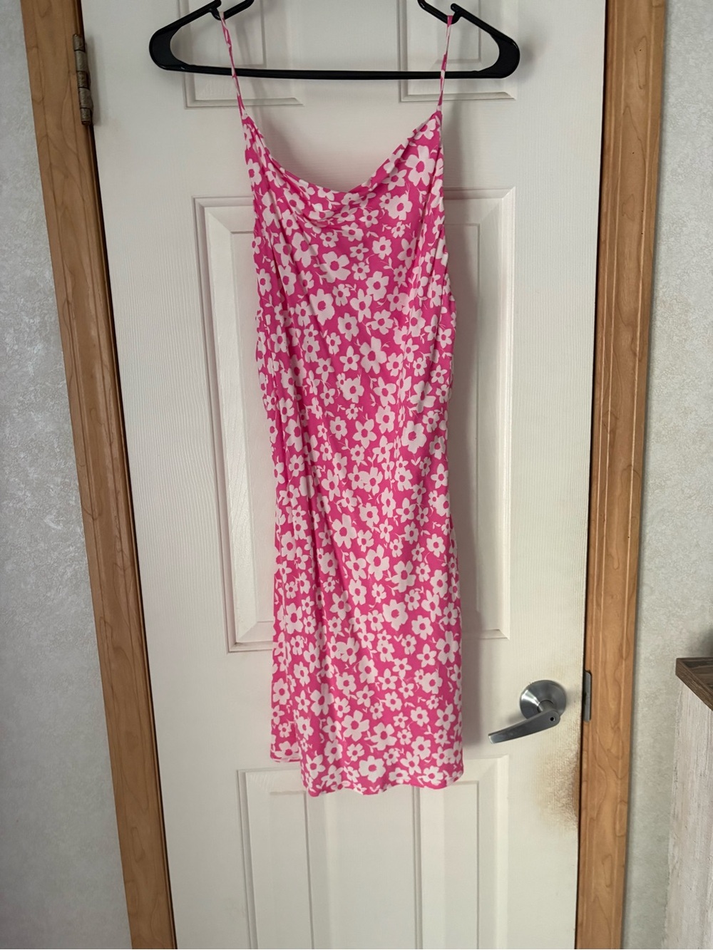 Pink Floral Slip Dress